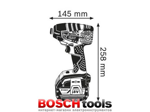 Акумуляторний ударний гайкокрут Bosch GDR 18 V-LI