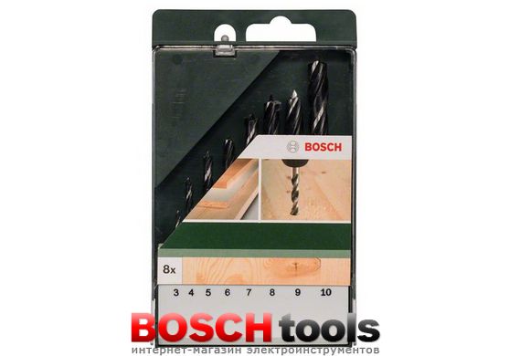 Набір гвинтових свердел Bosch для деревини з 8 шт.