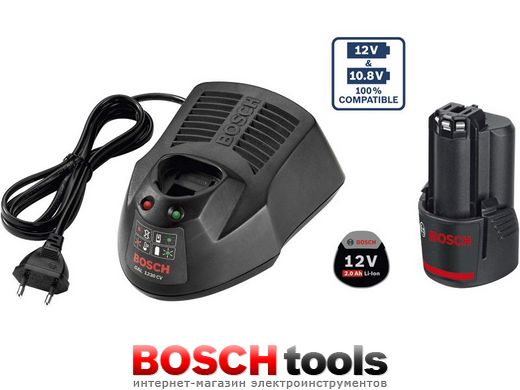 Комплект Bosch Starter Set GBA 12V 2.0A*h + GAL 1230 CV