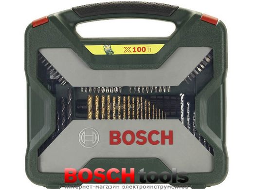 Набор насадок, сверл Bosch X-Line Titanium из 100 шт.