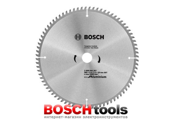 Пильный диск Bosch Eco for Aluminium, Ø 305x30-80T