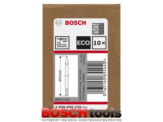 Пікоподібне зубило Bosch SDS-Max 400 мм, ECO