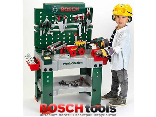 Детский игровой набор Мастерская Bosch Рабочий стол № 1 (Klein 8485) 150 предметов