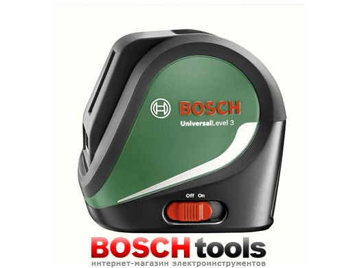 Хрестоподібний лінійний лазер Bosch Universal Level 3