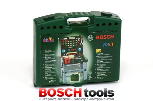 Дитячий ігровий набір Робочий стіл Bosch Tool-Shop (Klein 8681) в валізці