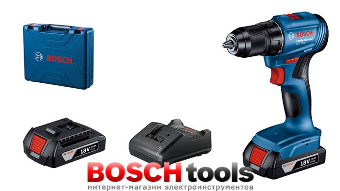 Безщітковий акумуляторний дриль-шурупокрут Bosch GSR 185-LI