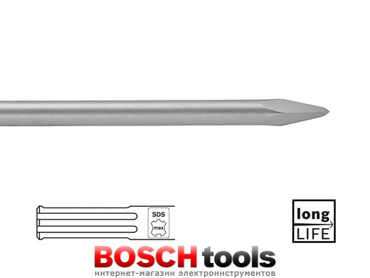 Зубило пикообразное Bosch SDS-max, 600 мм