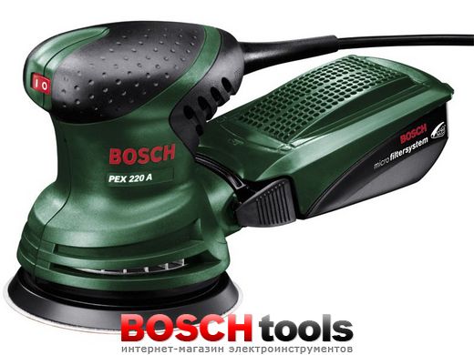 Ексцентрикова шліфувальна машина Bosch PEX 220 A