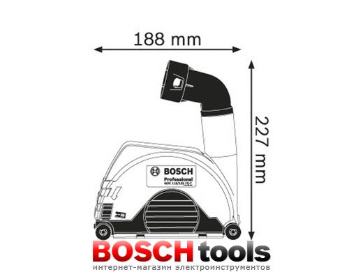 Кожух для отвода пыли Bosch GDE 115/125 FC-T
