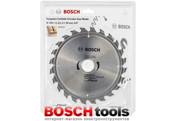 Пильный диск Bosch optiline ECO, Ø 190x30-24T