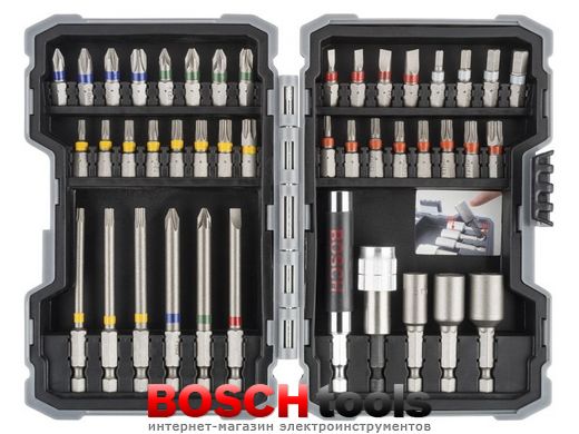 Набор бит Bosch Colored PromoLine, 43 шт.