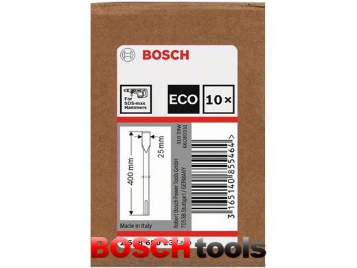 Зубило плоское Bosch SDS-Max, 25x400 мм, ECO