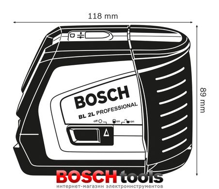 Лінійний лазерний нівелір Bosch BL 2L