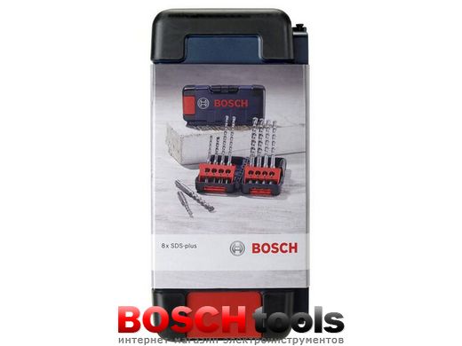Набор из 8 ударных сверл Bosch SDS-Plus-3