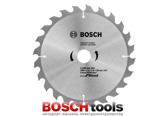 Пильный диск Bosch optiline ECO, Ø 230x30-24T