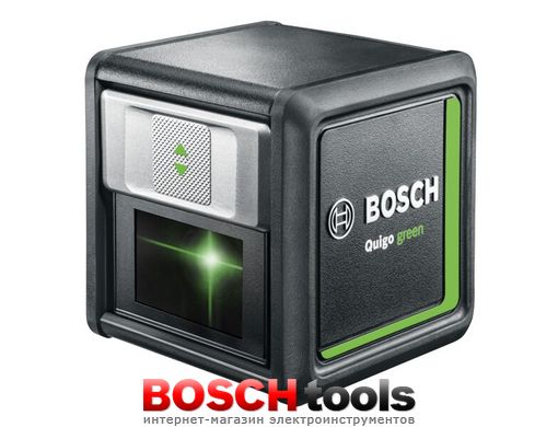 Линейный лазерный нивелир Bosch Quigo green