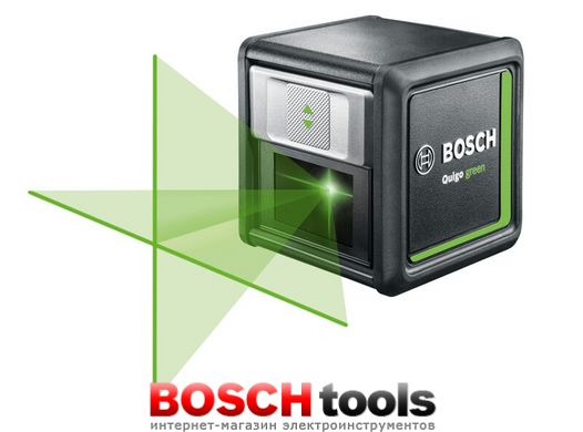 Линейный лазерный нивелир Bosch Quigo green