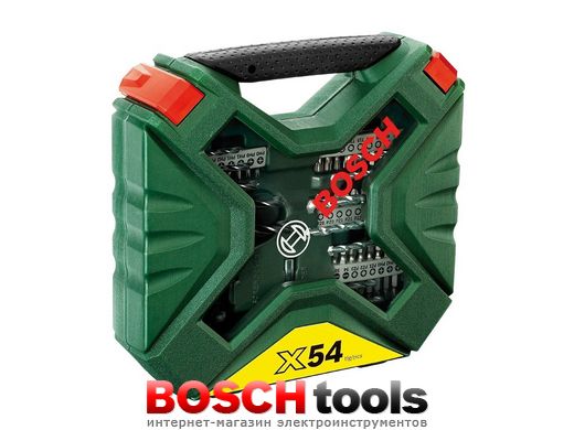 Набір свердел і насадок для загвинчування Bosch X-Line Classic, 54 шт.