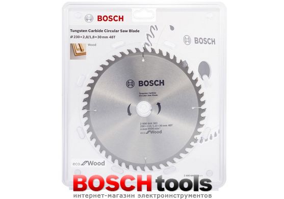 Пильный диск Bosch optiline ECO, Ø 230x30-48T
