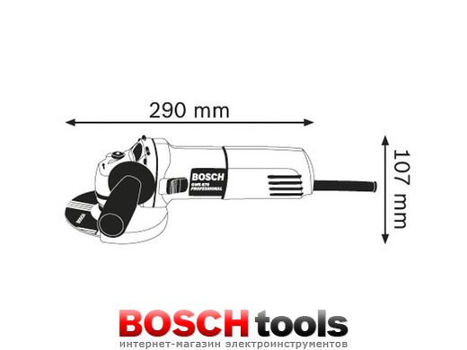 Кутова шліфувальна машина Bosch GWS 670
