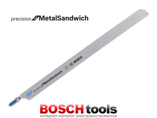 Пилка Bosch по металлу T 1018 AFP, 1,1x250 мм, PrecSandwich