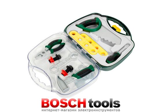 Детский игровой набор инструментов для мастера Bosch в кейсе (Klein 8452)
