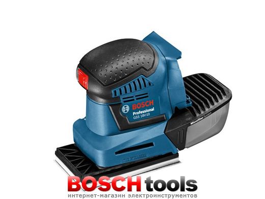 Акумуляторна віброшліфмашина Bosch GSS 18V-10 Professional