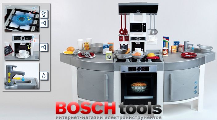 Детская игровая кухня BOSCH “JUMBO” (Klein 7156) с электронным звуком «приготовления пищи» и встроенным световым модулем