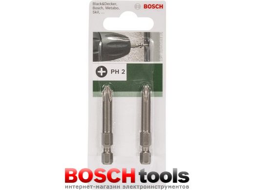 Отвертка-насадка Bosch для шурупов с крестообразным шлицем PH2 / 49 мм