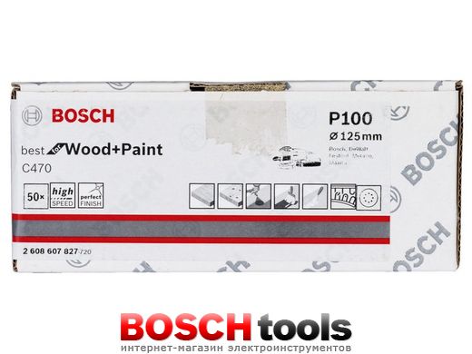 Шлифлист Bosch best Wood and Paint, C470, Ø 125, P.100