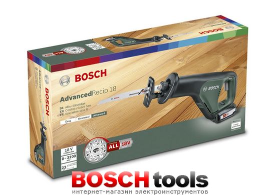 Акумуляторна ножівка  Bosch AdvancedRecip 18